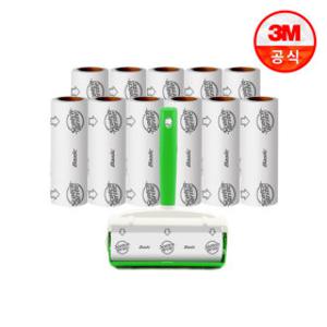 (단독스페셜특가) 3M 대형 테이프클리너 핸들1개+리필11개 +1개 더(리필 총 12입)/베이직 테이프클리너
