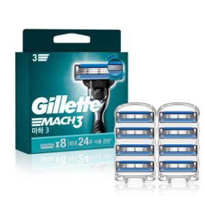 질레트 마하3 면도날 8개입