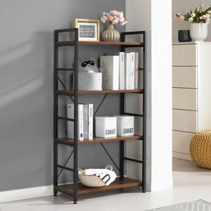 루시 4단 책장/ 수납선반/ 책꽂이/ 철제 선반 수납장 장식장