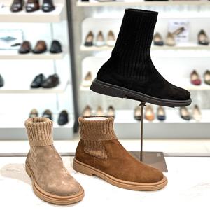 닥스 여성 스웨이드 골덴 코주로이 삭스 앵글부츠 dib311