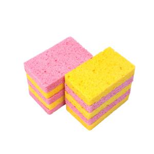 아이홈즈 천연펄프 무흠집 주방 스폰지 수세미 10개(오렌지5+핑크5)