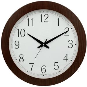 무소음 원목 벽시계 사무실 교실 거실 우드 벽걸이시계 인테리어 40cm 브라운 판촉 개업선물 인쇄가능합니다