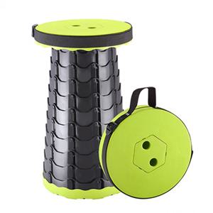 KJP 간이 트위스트 자바라 의자 휴대용 접이식 아코디언 폴딩 높이조절 캠핑 스툴 체어 낚시  미니 경량