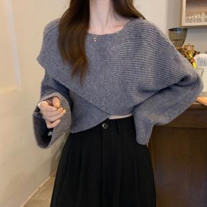 크로스랩 여성 니트 루즈핏 크롭니트 OFS-WKNT9