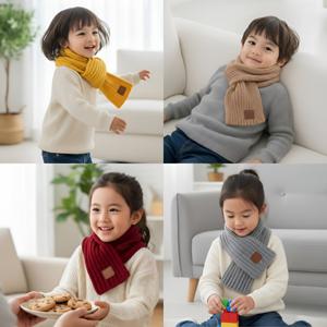 KC)인증 어린이 목도리 머플러 x 1개 크리스마스선물 유아 아동 유치원 어린이집 대량구매 단체주문