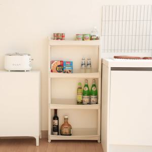 (20%단독세일) 베이직 슬림 수납 트롤리 4단 수납대 다용도 이동식 선반 / 1+1 연말 반짝특가 세트 구성