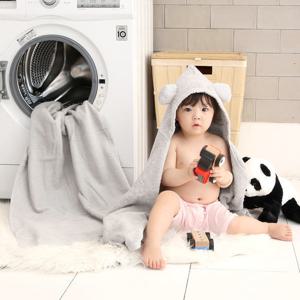 테리파머 무형광 수건 메이슨 테디 후드 타올 1장 아기목욕타올 목욕가운 타월 후드가운 아기가운 타올