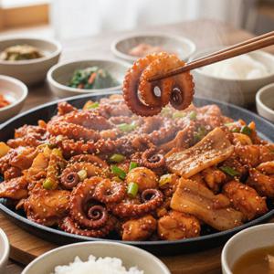 육해공 낙지+삼겹+닭갈비 최고의 조합 인생 낙삼닭볶음 300g