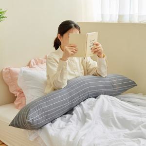 안고자는 베개 솜포함 다용도 바디필로우 일자형 긴베개 롱쿠션 대형쿠션 등쿠션 달쿠션 임산부쿠션