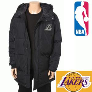 NBA LA LAKERS 하프기장  오리털 다운 자켓 점퍼 헤비블랙 M  L XL