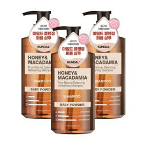 (50%특가) 쿤달 네이처 샴푸 500ml 베이비파우더 3개