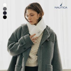 노티카 로고 패딩 머플러