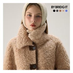 바이브리짓  25FW 컬링 호주산 양모100 하프코트