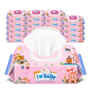 아이러브베베아기물티슈 핑크100매캡형X20팩