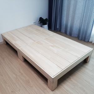 지엔에스퍼니처 뉴송 평상형 슈퍼싱글 침대 프레임 원목 주문제작 높이조절 완제품배송