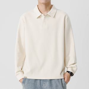 맨투맨 칼라 폴로셔츠 긴팔 티셔츠 남성 봄 가을 루즈핏 캐주얼 셔츠 의류 심플 간절기 여름티