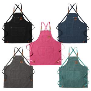 앞치마 캔버스 바리스타 공방 화방 카페 주방 미용앞치마