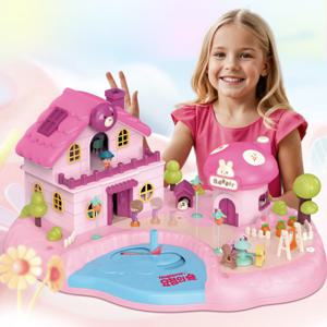 마그네틱 인형의집 자석인형 맥랜드 요정의숲 라이트 뮤직 가구DIY조립 3층집 틱톡인기장난감