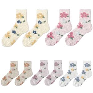 꽃잎 임산부 보온 수면양말 5족세트