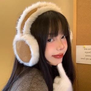 방한 귀마개 겨울 여성 퍼 접이식 귀덮개 귀도리 양털귀마개 ODM-MUFFS01