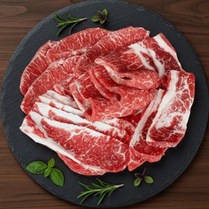 순수본가 소갈비살 플레이트 200g x 5개 (총 1kg)  갈비살 양지살 업진살을 한번에 맛보는 부위 / 바로구이