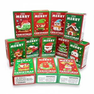 크리스마스 나노 블럭 12종 세트 초등 학생 어린이 유치원 장난감 아동 유아 단체 선물