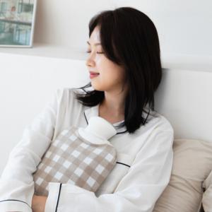 (런칭 특가) 화이트덕 보온 물주머니 2L 커버포함 찜질팩 핫팩 완화 온수 온열 사계절