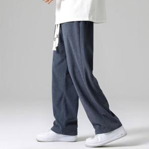 남성 맨즈 코듀로이 기모 밴딩 콤보 세미 와이드 바지 심플 트렌디 방한 보온 골덴 팬츠 (2장이상추가할인)