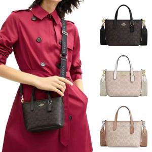 코 치 시그니처 캔버스 시티 15 미니 토트백 CW032