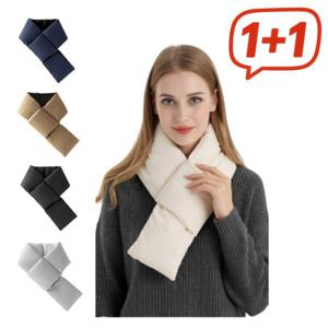 1+1 따뜻한 목도리 생활 가볍고 볼륨감있는 패딩목도리 겨울 방한 필수템 부드러운극세사안감+간단주머니