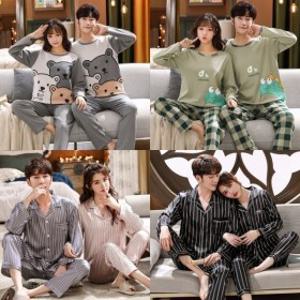 러빙리 커플 잠옷 긴팔 긴바지 홈웨어 여성 남성 파자마 세트 무료배송