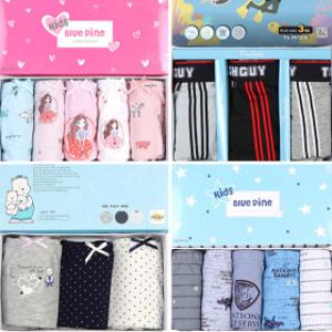 아동팬티 5매입 순면 런닝 삼각 드로즈 주니어 속옷 남아 여아