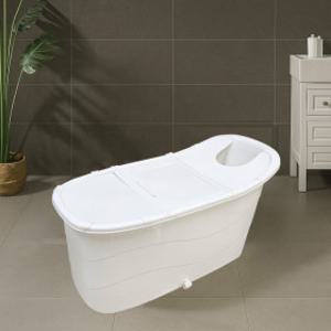 이동식 반신욕조 대형 홈 스파 가정용 휴대용 미니 욕조 덮개 포함