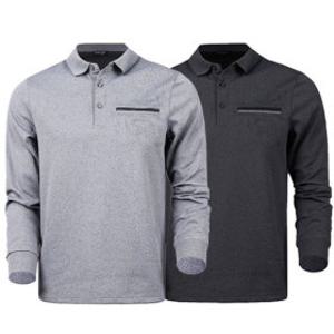 1+1 남성긴팔티셔츠 기모 카라 빅사이즈티