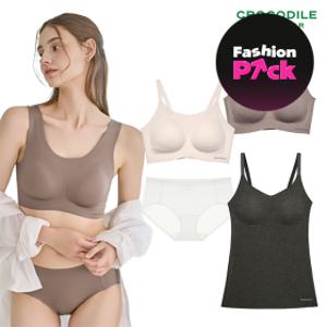 (15%+5%중복쿠폰) 크로커다일 감탄브라 모달/쉘론 패드일체형 브라/브라탑/팬티 BEST