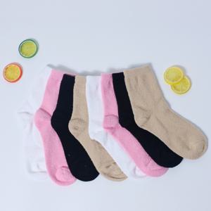 위키란쥬 국산 폭신폭신 탁텔 무지 겨울 수면양말 5켤레 내 발이 편안한 수면양말