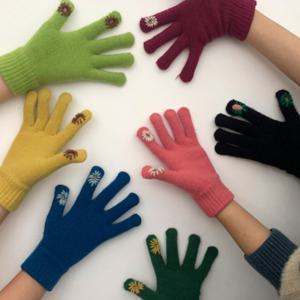 SNS핫템 스티치포인트 핑거홀 장갑/스마트폰터치장갑/니트장갑/겨울장갑/울장갑/방한장갑/여성장갑/털장갑