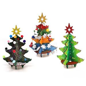 J2K 크리스마스 트리 만들기 색칠 놀이 키트 DIY 어린이집