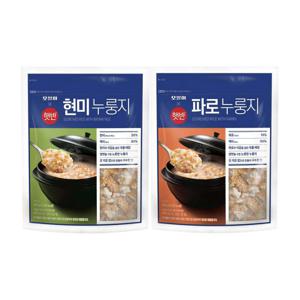 햇반 오쌀미X햇반 현미누룽지 800g + 파로누룽지 800g