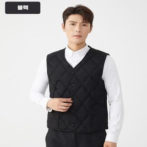 맨스 옴므 방한 방풍 융털기모 안감 보온 이너 패딩 조끼 겨울 남성 이너웨어 베스트 (2장이상추가할인)