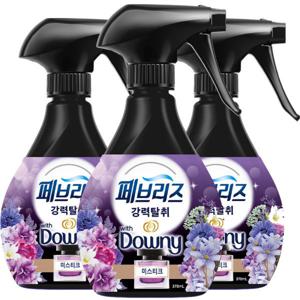 페브리즈 섬유탈취제 강력탈취 미스티크 본품 370ml 3개
