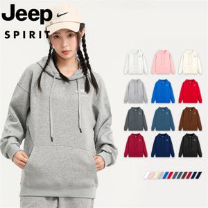 지프 JEEP SPIRIT 남녀공용 후드 티셔츠 NEW 남자 여자 티셔츠 가을 겨울 봄 JP1494