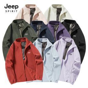 지프스피릿 남녀공용 기모 집업 점퍼 데일리 캐주얼룩 겨울 아우터 KP20208