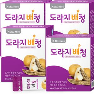 도라지배 청 스틱 (총 120포) 30포x3+1박스 더/(국내산 배 도라지)