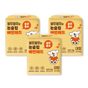 블랑블랑 순간흡수 논슬립 강아지 배변패드 대형 85g 60매 국내생산 고흡수 애견패드