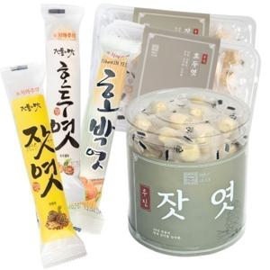 {40년전통}우진 잣엿 호두엿 엿 쌀엿 선물용 수능선물 합격엿 수능엿 호박엿 전통엿 가평잣 가락엿