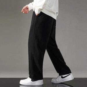남자 빅사이즈 와이드 기모츄리닝바지 방한 겨울바지 기모 트레이닝바지