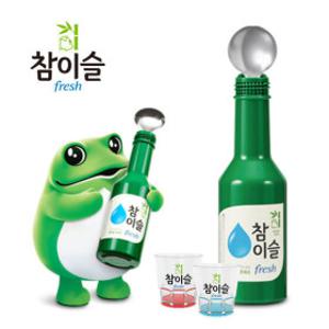 단하루2.9만/선물추천)참이슬 블루투스 노래방 마이크 무선 숟가락 마이크 컬러잔 포함 참이슬 컬러잔 증정