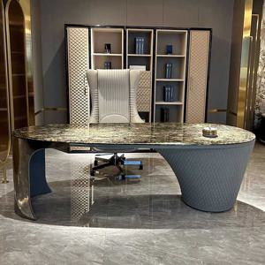 J2K 회장님책상 CEO 회사 대표 임원 책상 고급 대리석