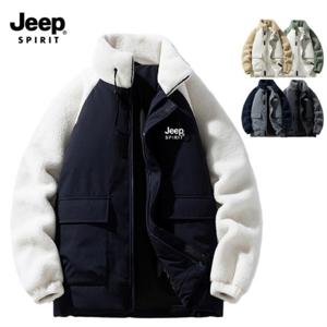 지프 JEEP SPIRIT 남녀공용 뽀글이 패딩 빅사이즈 패딩 점퍼 JP8827